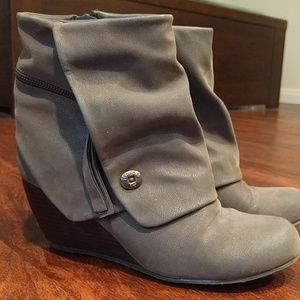 Grey Blowfish boots